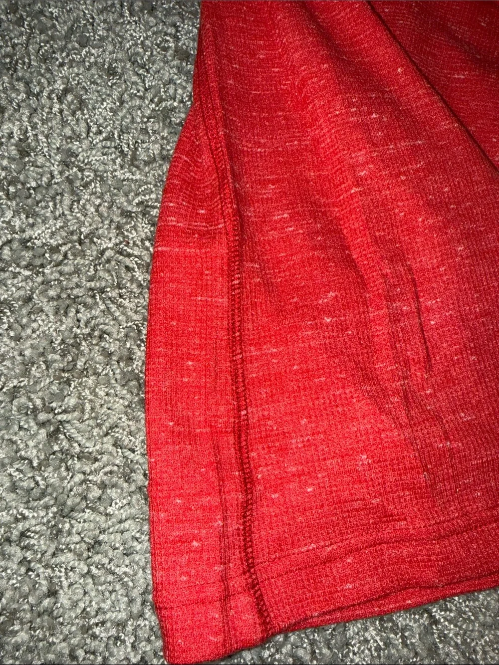 Sonoma Red Long-Sleeve Henley Shirt Mens (XXL)